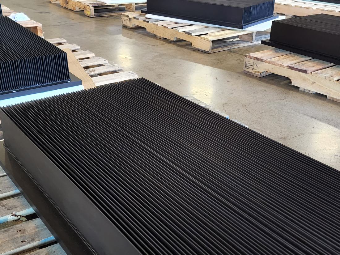 Black Type II anodized heat sink