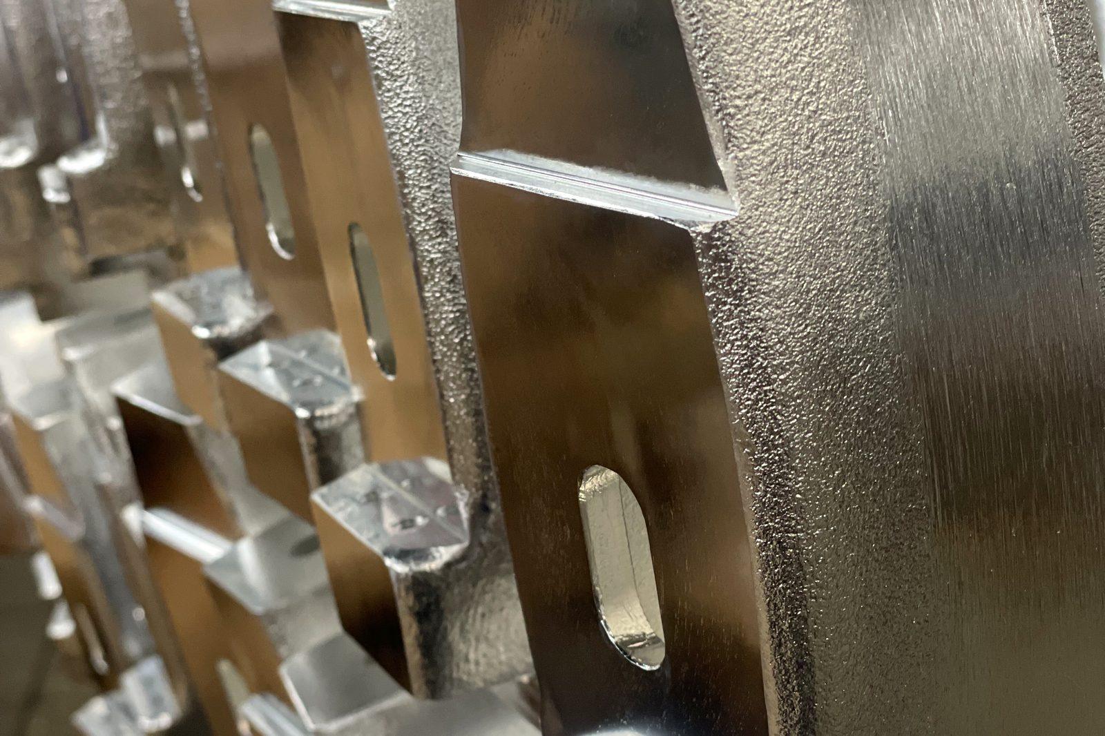 Bright tin plated sheet metal components