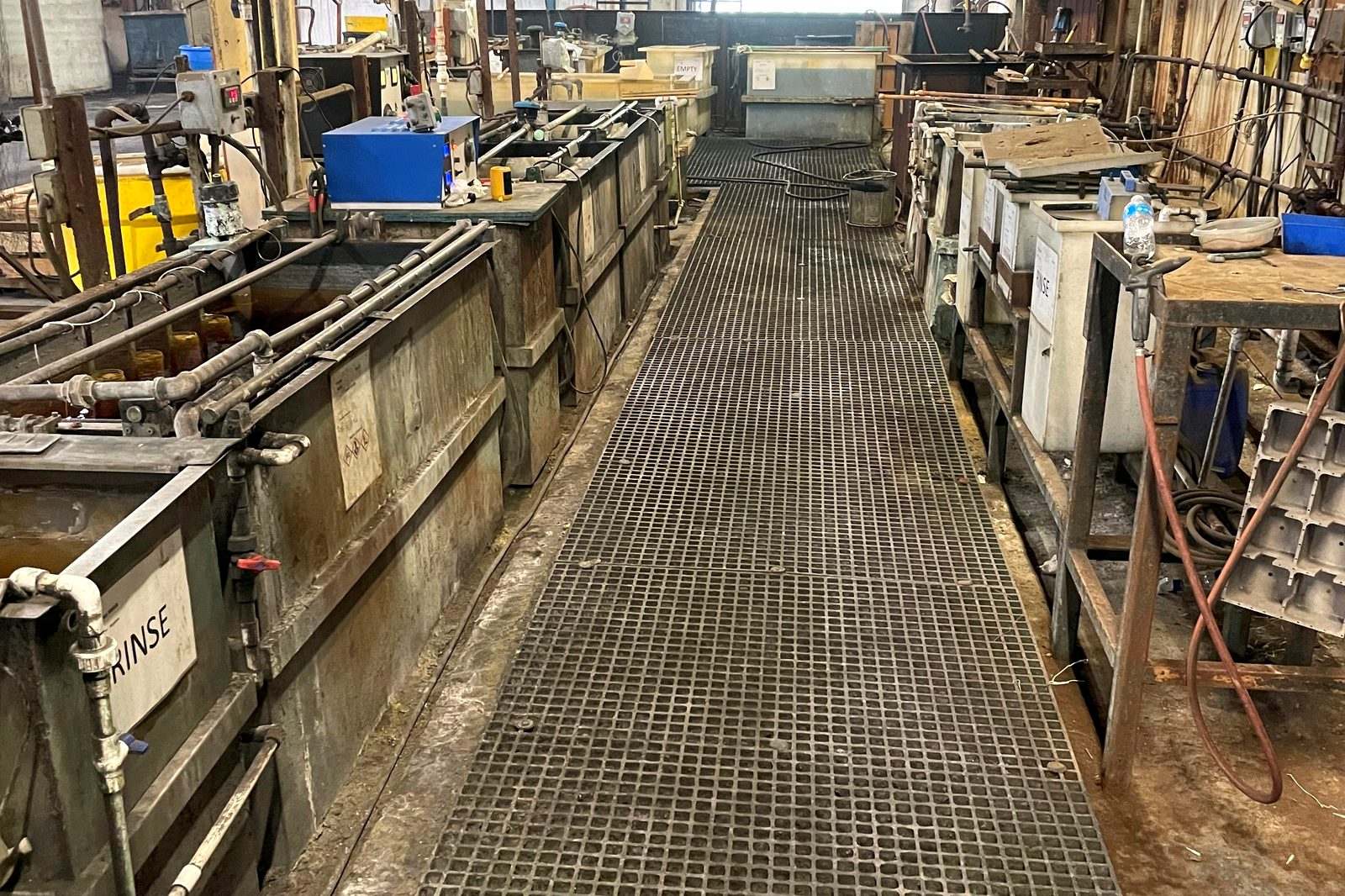 Electroless nickel plating line at Gleco Plating